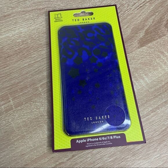 🆕 Ted Baker Iphone 6/6s/7/8 plus Mirror Case Beettie in Blue Topaz - Picture 5 of 9